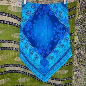 Y2K We Too Blue Handkerchief Skirt Size Medium
